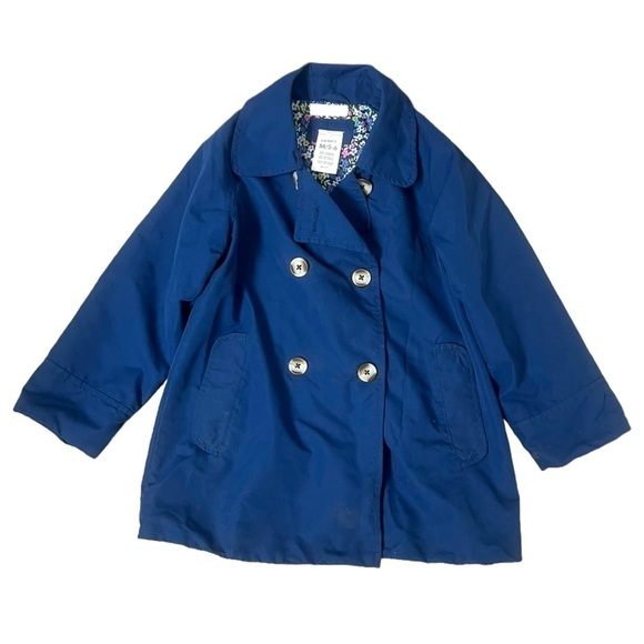 Carter’s Blue Pea Coat - Size M (5/6) - Picture 1 of 9